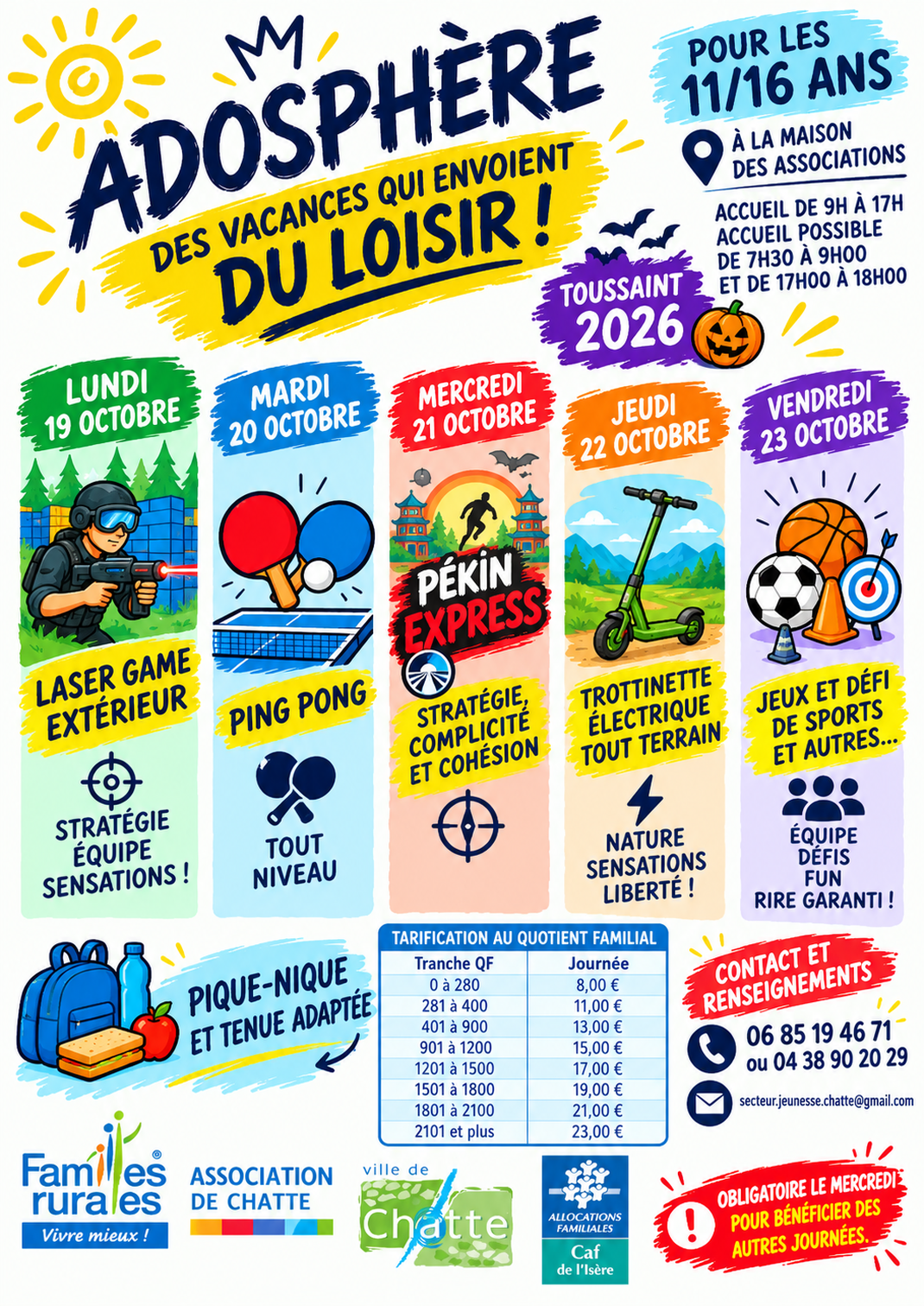 Adosphère Toussaint 2026 Adosphère Toussaint 2026